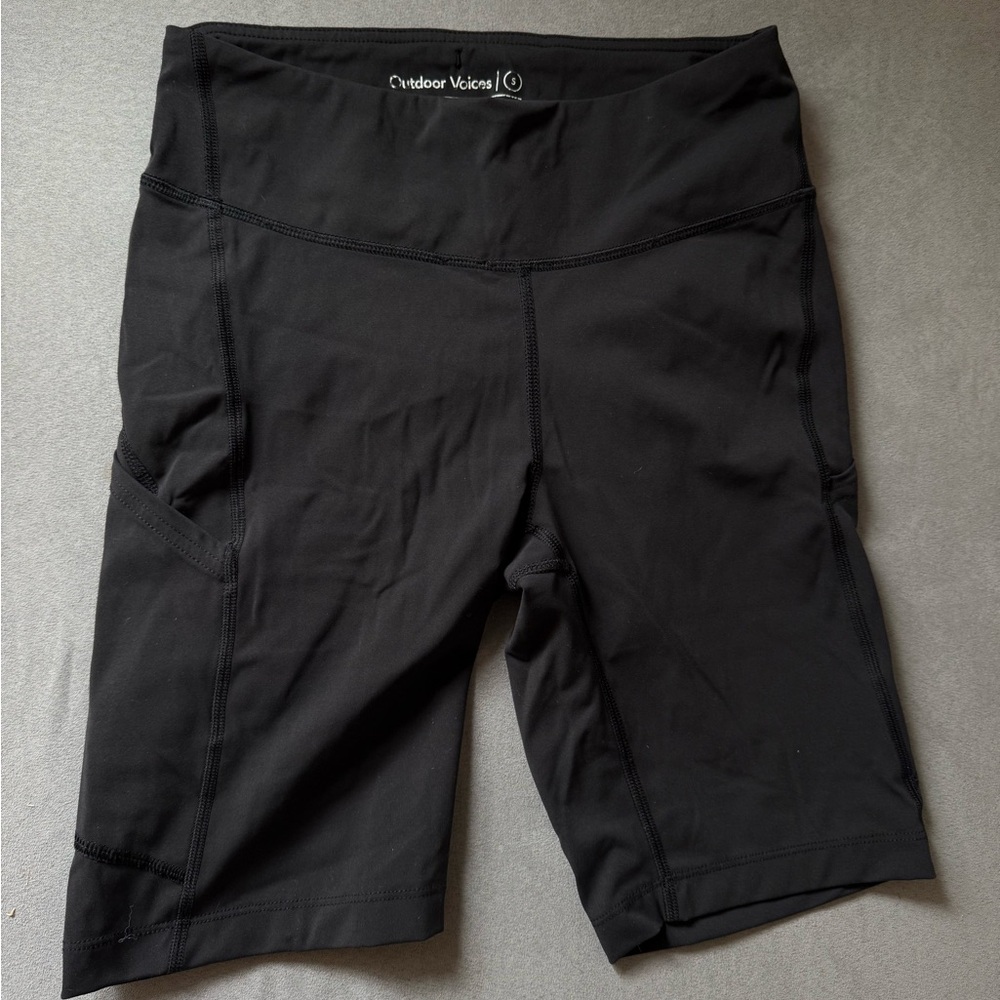 Outdoor Voices Women's Black Bike Shorts
